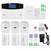 LCD Wireless GSM Home Burglar Alarm System Motion / Door Window Sensor Security