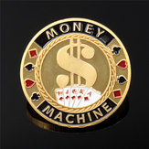 40 * 2.5 mm metal pôquer guarda cartão protector moeda microplaqueta cor banhado a ouro com caixa de plástico redonda