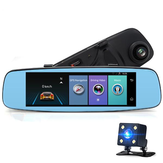 JUNSUN A880 Doppio lente GPS FHD 1080P DVR Rearview fotografica Visione notturna