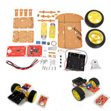 DIY 2.4G Wireless Remote Control Smart Car Chassis Unassembly Kit for