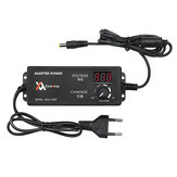 Excellway® 4-24V 2.5A 60W AC/DC Adjustable Power Adapter Supply EU Plug Speed Control Volt Display