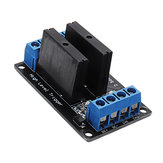 Módulo de relé de estado sólido de 2 canais de 12V, disparador de nível alto 240V2A Geekcreit para Arduino - produtos que funcionam com placas Arduino oficiais