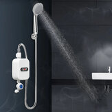 Calentador de agua instantáneo IPX4 Impermeable Calentador de agua eléctrico con pantalla digital Protección contra fugas Ducha a temperatura constante