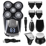 5 In 1 Intelligentes Display Haarschneider Multifunktion 600mAh Batterie USB Electric Haarschneider Haarschnitt-Werkzeug