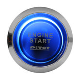 Interruptor de encendido del motor del automóvil con botón de arranque Car Auto Engine Start Push Button Switch Ignition Starter Kit Universal con LED azul