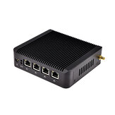 QOTOM Mini PC Q190G4 With 4 LAN Port Intel Celeron J1900 2 GHz to 2.41 GHz Pfsense as Router Firewall Quad Core 2 GHz 4G RAM 32G SSD