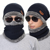 Mũ len dệt kim Mũ cổ ấm hơn Mũ mùa đông cho nam Nữ Skullies Beanies Lông cừu 