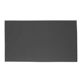 Placa de fibra de carbono preta, 3K Twill Matte de 420x250x0,4mm