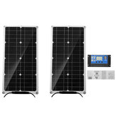 Painel Solar Portátil de 12V 25W com Controlador Carregador de Bateria por Gotejamento para Carro, Van, Barco, Caravana e Motorhome