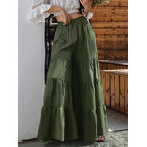 Dámske nohavice s rozcvičením a širokou nohavicou Casual High Waist Culottes Skirt