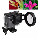 58mm 16X Macro Lens Close Up Filter with Lens Base Adapter Ring for Gopro Hero 5