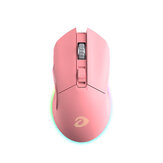 Mouse DAREU EM901 de Duplo Modo RGB 2.4GHz Sem Fio com Fio Gaming Mouse Com Bateria Recarregável Incorporada de 930mAh com Conjunto Macro para PC Laptop