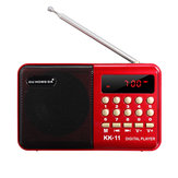 Alto-falante de rádio FM digital LCD portátil de bolso mini USB TF AUX player MP3 5V 3W