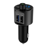 BT56 Multifunction Wireless Car FM Transmitter Dual USB QC3.0 Quick Car Charger