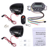 FEYCH Alarma Antirrobo de Audio para Motocicleta con Reproductor de MP3 y Carga de USB para Móviles