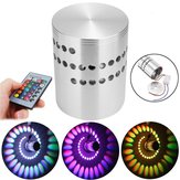 3W RGB LED Wall Lights Remote Control Spiral Ceiling Lamp for Hallway Porch KTV