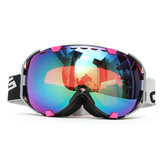 Motorower Gogle do jazdy na nartach i snowboardzie Ochronne okulary z podwójną soczewką przeciwmgłową o kształcie sferycznym dla obu płci na zewnątrz