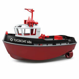 TY XIN 686 2,4G 1/72 Rc Barco Poderoso Motor Duplo Sem Fio Elétrico Controle Remoto Modelo Rebocador Brinquedos para Meninos Presente