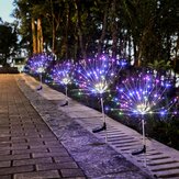 Guirlande lumineuse solaire en forme de feux d'artifice avec 60/105/160 lampes LED pour décorations de jardin et fêtes de Noël en extérieur