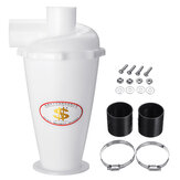 DIY White SN50T6 Turbocharged Cyclone Dust Collector Cyclone Separator Industrail Vaccum Cleaner Filter Set