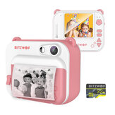 BlitzWolf® BW-DP1 Fotoğraf Yazıcısı 1920*1080 Çocuklar İçin Kamera Video 58mm Termal Anlık Baskı Çocuklar Kamera Yazıcısı Doğum Günü Noel Hediyesi Erkekler ve Kızlar için 32GB TF Kart ile