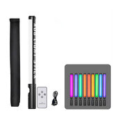 RGB Colorful LED Lightsaber Stick Fill Light USB Rechargeable Handheld Flash Light Stick Speedlight Photographic Lighting Light Saber Cosplay Stage Props