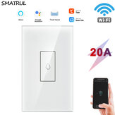 SMATRUL Tuya Wifi Smart Kazánkapcsoló US / EU 110V 220V Érintővezérlésű Fal Elektromos Vízmelegítő Ki Be Alexa Google Home-rel