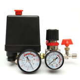 120PS Air Compressor Pressure Valve Switch Manifold Relief Regulator Gauge