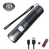 Nextool 4Tool ED10 1400lm TIR Lens 200m Uzun Menzilli Kompakt EDC El Feneri 2600mAh 18650 Li-Pil Tip C USB Şarj Edilebilir Güçlü Mini Fener P9 LED ile