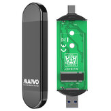MAIWO M.2 SATA SSD Gabinete 2 em 1 USB3.0 Type-C Porta dupla 420 Mb / s para chave B B + M Chave SATA NGFF SSD