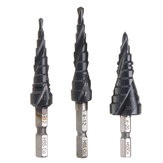 Drillpro HRC89 M35 Cobalt Step Drill Bit 3-12 / 4-12 / 4-20mm TiAlN Coated Step Drill 1/4 بوصة Hex Shank