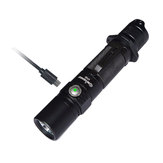 NiteFox UT20 L2 1080LM 5Modes Dimming USB Rechargeable Dual-Switch Tactical EDC LED Flashlight