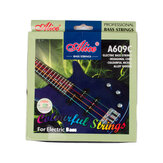 Струны для гитары Alices A609C - цветные, 4 струны, гексагональной струной разреза, окружающей радионикелевого легированного провода для электробаса