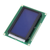 Módulo de display LCD 12864 128 * 64 5V Pontos gráficos Tela azul com retroiluminação