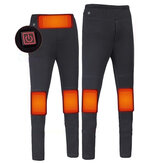 TENGOOの3速制御の電気暖かいズボン、男性と女性のためのUSB加熱ベースレイヤー弾性ロングジョンス、キャンプやハイキング用の絶縁加熱ズボンを持っています。