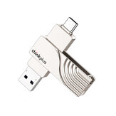 Lenovo ThinkPlus TPCU301 2 In 1 Type-C USB3.0 Flash meghajtó 32G 64G 128G 256G 360°-ban elforgatható cinkötvözet USB-lemez hordozható hüvelykujj meghajtó számítógépes telefonhoz
