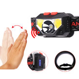 XANES® 826A 800LM Linterna frontal inteligente con sensor USB para acampar, cazar, ciclismo, bicicleta y motocicleta