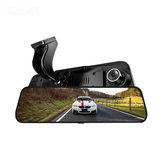 10 polegadas 1080P tela sensível ao toque dupla lente espelho retrovisor do carro dvr câmera de condução de segurança 