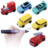 Świąteczna mini automatyczna indukcja Magic Truck Car Line Następujące z piórem Kids Children Gift Toys