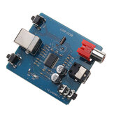 لوحة بطاقة صوت USB إلى S/PDIF مع فك ترميز DAC PCM2704 ومخرج تناظري بقطر 3.5 ملم ووحدة HiFi بتقنية الكواكسي
