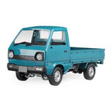 Военный грузовик WPL D12 1/10 2.4G 2WD, краулер для бездорожья, радиоуправляемая модель игрушки, озерно-синего цвета