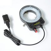 Lâmpada de anel LED ajustável iluminada para microscópio PDOK para microscópio estéreo. Excelente luz circular