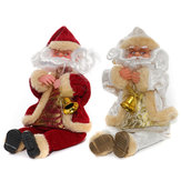 Decoração para festa de Natal em casa 27CM Papai Noel sentado de flanela Enfeites Brinquedos para presentes de crianças