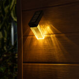 ソーラーライト屋外防水光センサーRGB+ホワイトライトRGB+ウォームライトステアステップライトガーデンデコレーションパティオ壁ライト