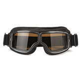 Helm Lederen Goggles Anti-UV Beschermende Bril Oogkleding Motorfiets Fiets Scooter