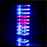 Kit de espectro de voz musical LED de cubo de luz de columna electrónica de cristal DIY Dream