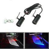 Pair LED Warning Signal Universal Angel Wings Car Motorcycle Welcome Shadow Decoration Light Lamp