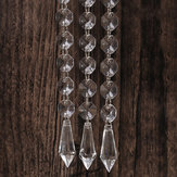 30PCS Chaîne de perles en cristal acrylique Lustre Pendant Lumière Guirlande Mariage Maison Fête