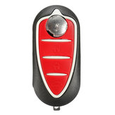 3 Düğme Flip Uzakdan Kumanda Anahtarlık Kılıf Alfa Romeo Mito Giulietta GTO 159 için kabuk