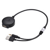 Car Bluetooth Áudio 3,5 milímetros AUX Cabo de adaptador de música USB para BMW e Mini Cooper